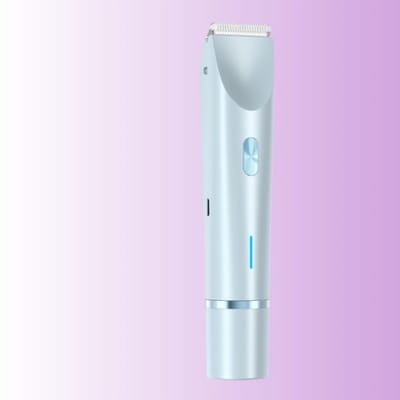 Elektrische scheerapparaat voor vrouwen, pijnloos, baard-epilator, been-, bikini- en lichaamshaartrimmer, gezichts-epilator voor vrouwen, blauw