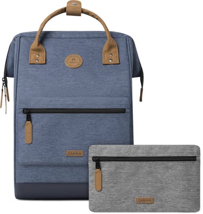 CABAIA - Rugzak Adventurer Large 23L Paris, Computercompartiment 15", Levenslange garantie, Brede opening - Blauw