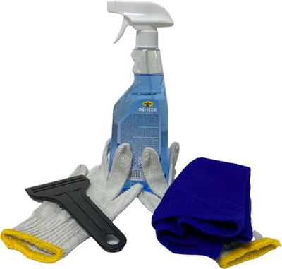 Kroon | 4 Delig | Winterpakket | Winterset | Kroon Ruitontdooier / De icer | Ijskrabber | Handschoenen | Microvezeldoek |