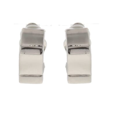 Behave - Clip oorbellen zilverkleurig 2 cm - Minimalistische look