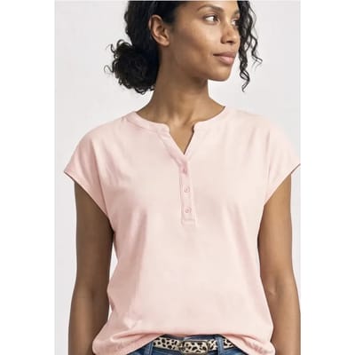 Shirt met losse schouders en gespleten hals