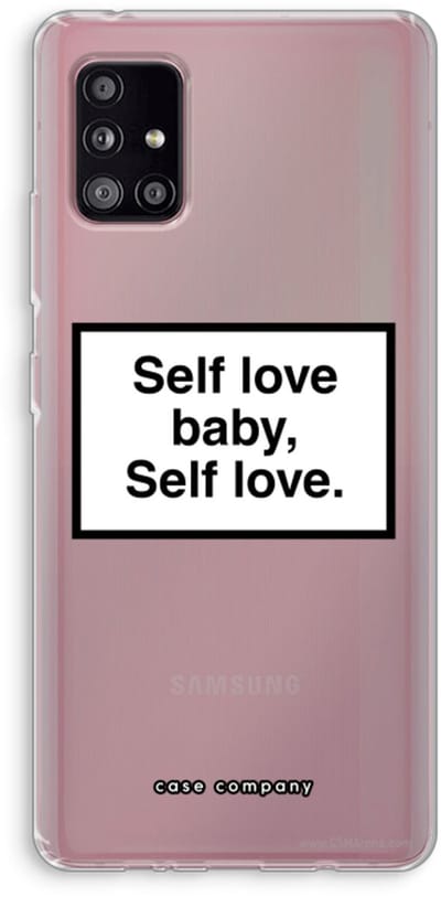 Case Company® - Hoesje geschikt voor Samsung Galaxy A51 5G hoesje - Self love - Soft Cover Telefoonhoesje - Bescherming aan alle Kanten en Schermrand