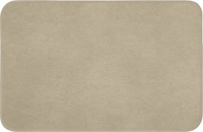 WC mat 60x40 cm - Antislip - Zandkleur - Korrelige structuur - Beton - Toiletmat - Vloermat - Douchemat - Toilet tapijt - Toiletmatten