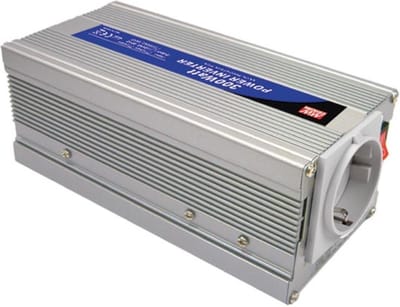Mean Well MEAN WELL - DC-AC INVERTER MET GEMODIFICEERDE SINUSGOLF - 300 W - DUITS STOPCONTACT