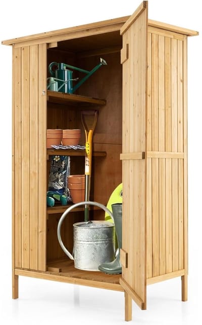 CLVP® Tuinkast Hout - Tuinkist - Tuinkasten voor Buiten - Tuinberging