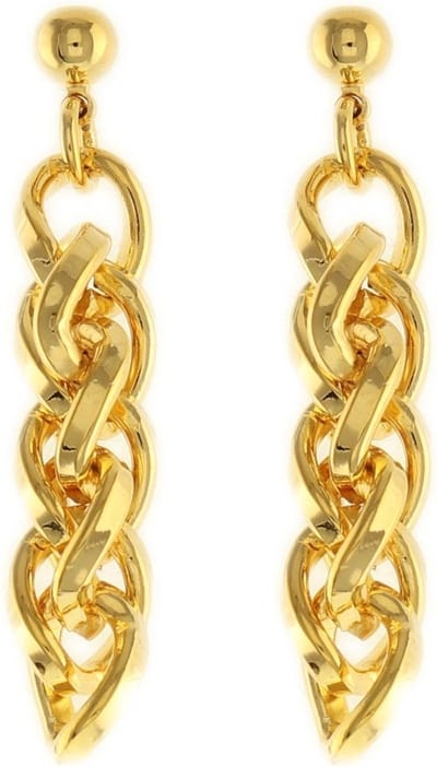Behave - Dames oorhangers goudkleur statement elegant avond 4 cm