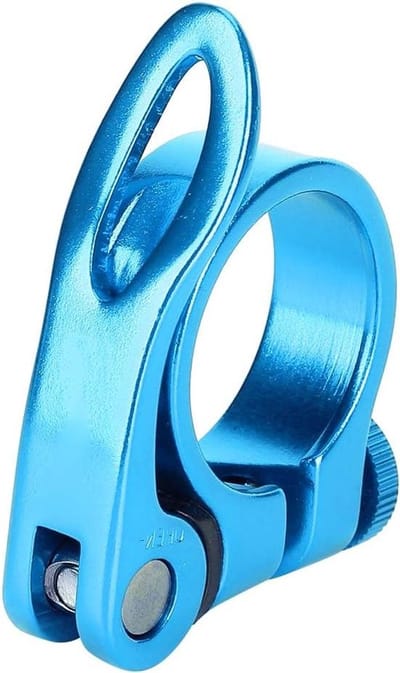 Zadelpenklem - Zadelclip Fiets - Fietszadel Verstellen - Snelontgrendeling - 349 mm - Blauw