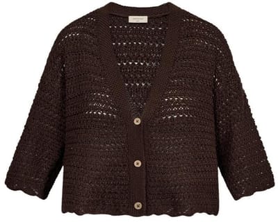 Freequent Vest Fqgrscalivi Cardigan 207986 Coffee Bean Dames Maat - L