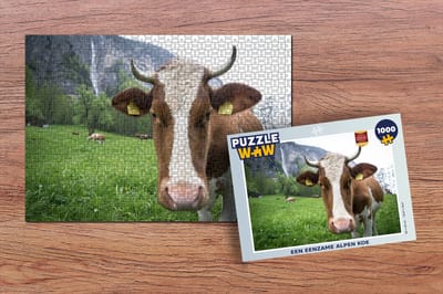 Puzzel Koe - Natuur - Oostenrijk - Legpuzzel - Puzzel 1000 stukjes volwassenen