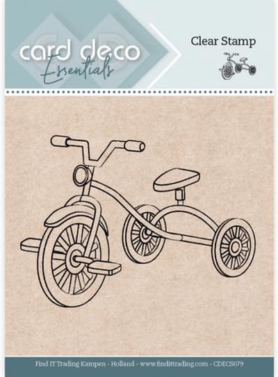 Card Deco Essentials - Clear Stamps - Tricycle