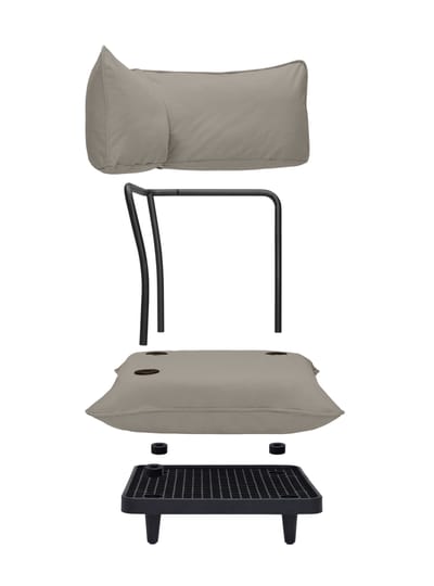 fatboy Paletti loungebank - grey taupe