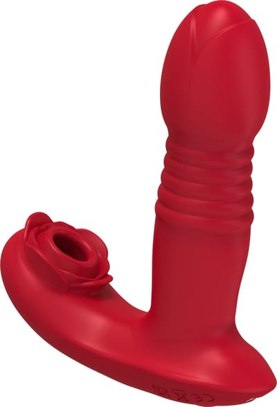 Thrusting dildo clitoris vibrator - Luchtdruk - 20 standen - USB