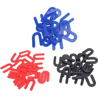 60 pièces Cales en plastique Cales en fer à cheval Cales en U Écarteurs de carrelage 1/4in 1/8in 1/16in Installation d'élévateur automobile