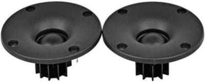 Zijden Dome Tweeter - Hifi Speaker - Muziek Luisteren - Aluminium Warmteafvoer - 6 Ohm 30W - Zwart