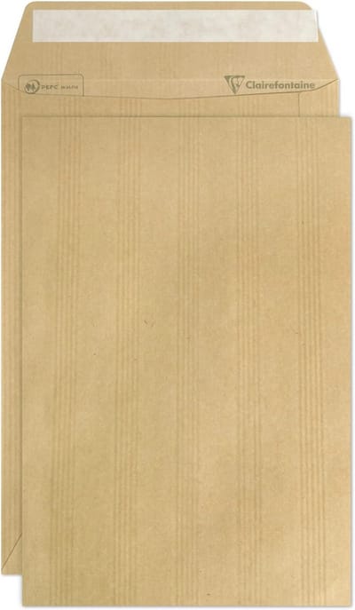 250 Zelfklevende Kraft Enveloppen B5 Bruin - 176x250mm - 90g/m² voor Zakelijke & Particuliere Post