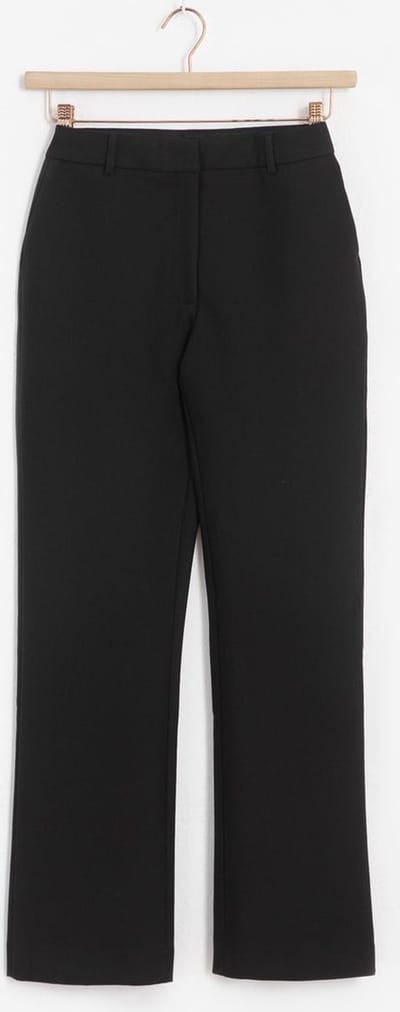 Sissy-Boy - Zwarte mid waist straight leg pantalon