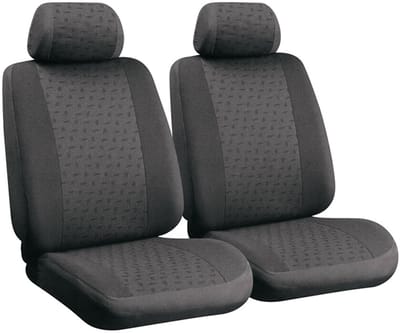 Stoelhoezen Set Voorstoelen Glamur – Antraciet – Elegante Bescherming en Luxe voor je Auto