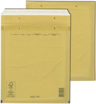 MAILmedia Luftpolster-Versandtaschen, Typ G17, braun, 34 g Außenmaße: 250 x 350 mm, Innenmaße: 225 x 340 mm (411067)