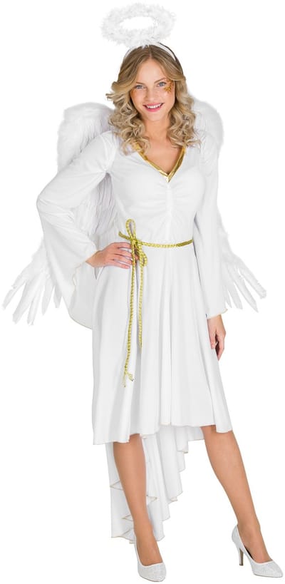dressforfun - Vrouwenkostuum sexy X-Mas Angel XXL - verkleedkleding kostuum halloween verkleden feestkleding carnavalskleding carnaval feestkledij partykleding - 300515