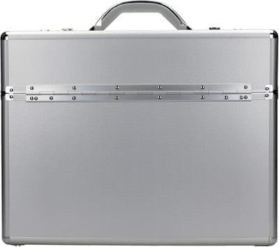 Robuuste Pilootkoffer Aluminium met Dossiervakken en Combinatieslot