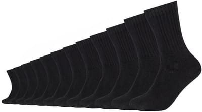 s.Oliver, unisex, tennissokken, 12-pack, gerecycled katoen, zachte teen naden, verstevigde hiel, verstevigde punt, gewatteerde zool, drukverlichting, ademende vezels, comfortabel, duurzaam, sportief