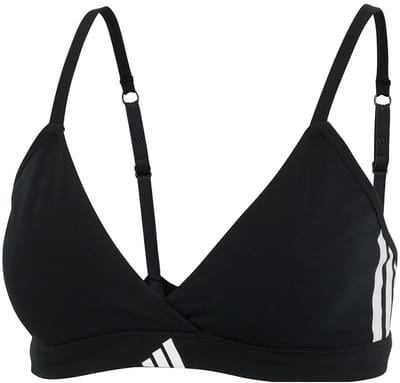 adidas Sportswear TRIANGLE WRAP BRALETTE - Sport Active Essentials Cotton 3 Stripes – Damen Onderbroek - zwart