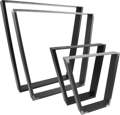 Metalen Tafelpoten H72cm - Zwarte A-Vorm Design voor Eettafel en Bureau