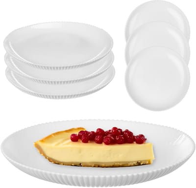 KADAX Dessertbord Aurora 19cm wit paki 3 st