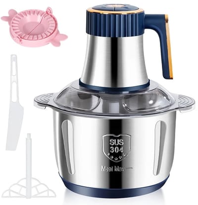 D&A Blender - Vleesmolen - Gehaktmolen - Groentesnijder - Groentesnijder Elektrisch - Roestvrij Staal - Keukenblender - 5L
