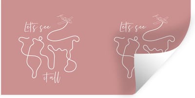 Muurstickers - Sticker Folie - Spreuken - Quotes - Let's see it all - Vliegen - 40x20 cm - Plakfolie - Muurstickers Kinderkamer - Zelfklevend Behang - Zelfklevend behangpapier - Stickerfolie