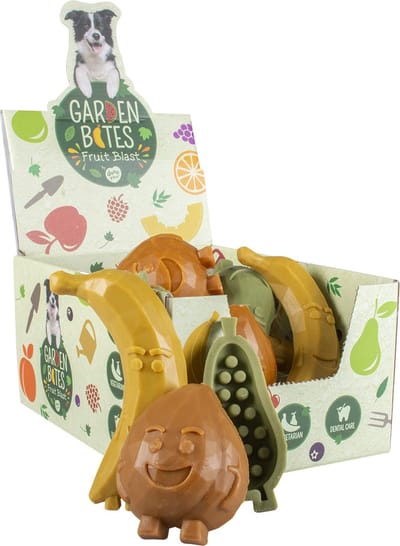 Duvoplus - Hondensnack - Hond - Garden Bites Fruity Friends L - 12,5cm - 90g - Gemengde Kleuren - 18st