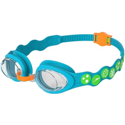 Speedo Infant Spot Goggle Zwembril Kind - Duikbril Kinderen 0-7 Jaar - Eenvoudig verstelbare bandjes met drukknop - Blauw/Groen