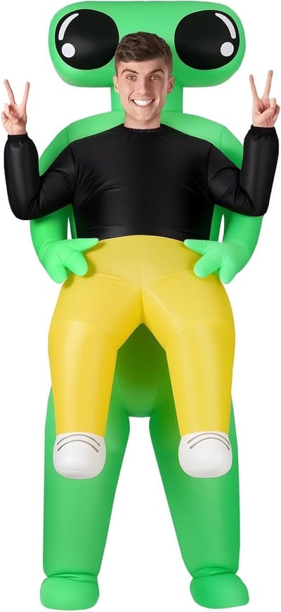 Luchtgevuld Kostuum voor Volwassenen, Grappige Cosplay Outfit voor Halloween en Kerst, Maat 160-190 cm