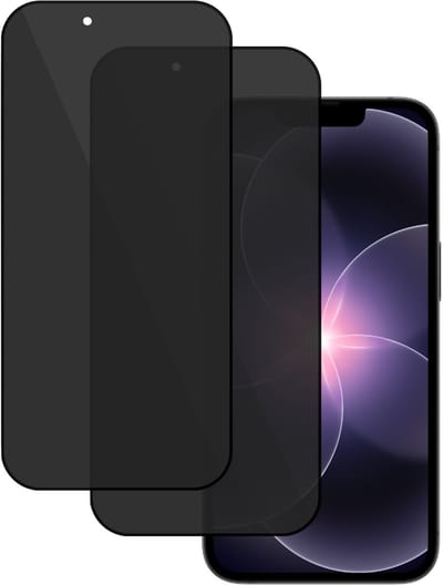 2x TechNow Privé Screenprotector geschikt voor iPhone 17e Screenprotector - Privacy Beschermglas - Rounded - Privacy Proteqt+