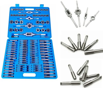 Dailygoods- Tapset 110-delig - Metrische Tapmatrijzen - Draadtapmatrijzen - Schroefmoer Set - Staal M2-M18 - Duurzaam en Praktisch - Draadsnijset