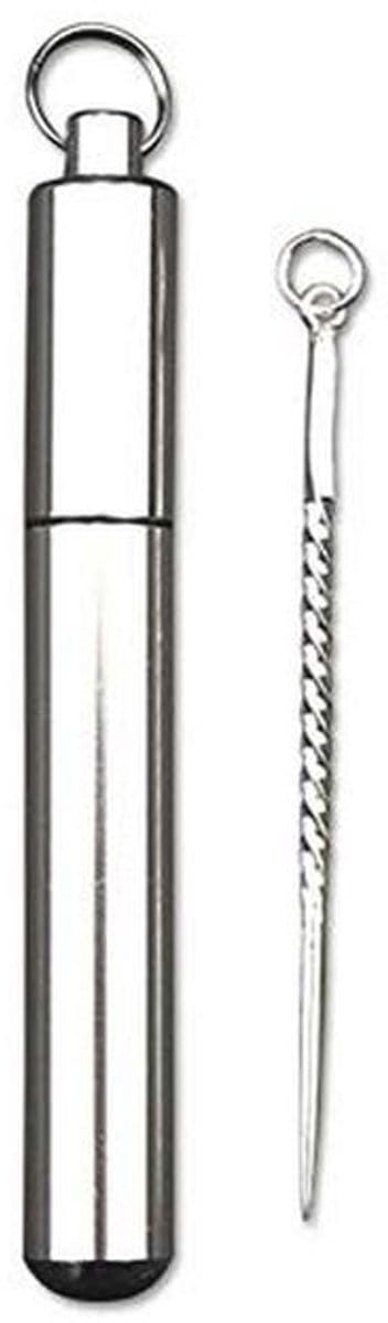 Creatieve mini-tandenstokerset van sterling zilver voor outdoor en reizen