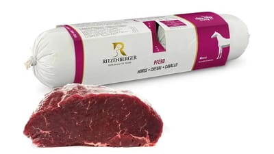 Ritzenberger Paard met Aardappel en Groenten compleet gestoomde worst 24 x 400 gram (doos 12 rollen, 9,6 kilo totaal)
