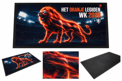 WK 2026 deurmat - deurmat - droogloopmat - schoonloopmat - wk 2026 mat - Het Oranje Legioen WK 2026 - 45 x75 cm