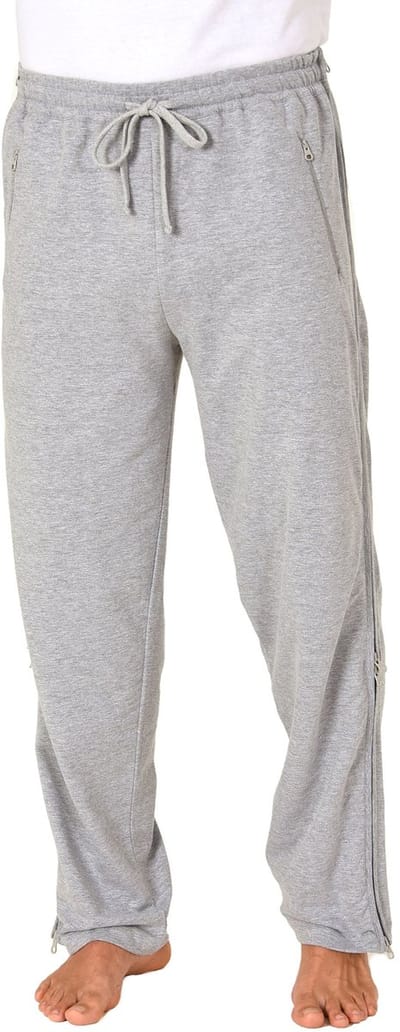 Herenrevalidatiebroek met zijwaartse 4-wegritssluiting joggingbroek
