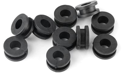 Rubber Ringen voor Motoren - 10 Stuks Duurzaam ABS Materiaal, Zwarte Trimringen voor Perfecte Afdichting