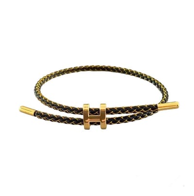 Armband - Elegante Armband - Luxe Armband - Goud & Zwart