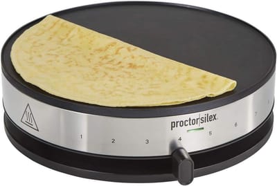 Crêpepan Zwart Roestvrijstaal - Ideaal voor Perfecte Crêpes