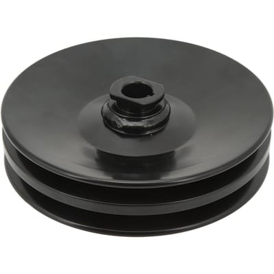 Poulie de pompe de direction assistée à double gorge Arbre à clavette 5/8 po 86 01975 R Remplacement pour moteur Chevy SBC BBC 350 454 gray