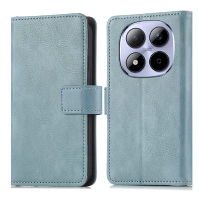 imoshion Hoesje - Geschikt voor Xiaomi Redmi Note 15 (4G) - Luxe Bookcase - Lichtblauw