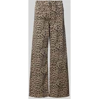 Only ONLMADISON BLUSH HW LEO WIDE DNM Jeans luipaard S