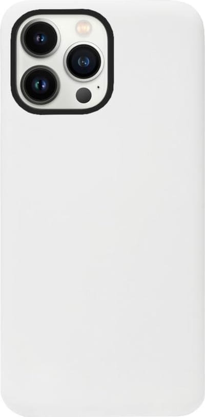 ADEL Siliconen Back Cover Softcase Hoesje Geschikt voor iPhone 13 Pro - Wit
