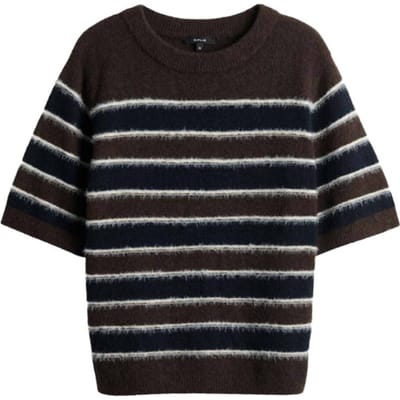 Loose fit pullover met met wol model 'Pimota Stripe'