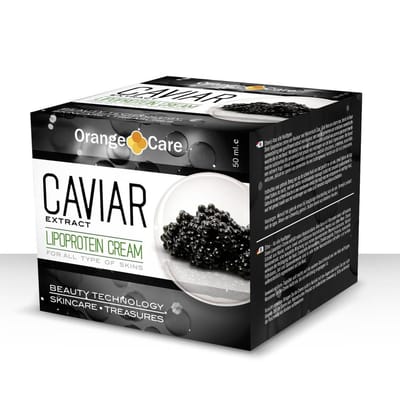 Orange Care Caviar Crème Huidverzorgingscrème Dag en Nacht crème vouwen mannen 50 ML - Kaviaarcrème met Hyaluronzuur, Aloë Vera,anti rimpel vochtinbrengende niet vette crème voor stralende tint