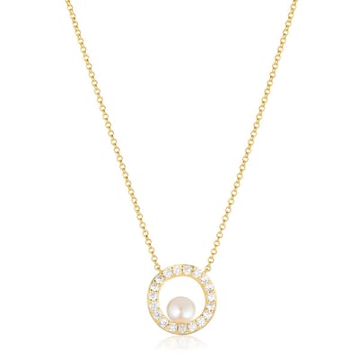 SIF JAKOBS JEWELLERY PONZA CIRCOLO NECKLACE SJ-N12348-PCZ-YG