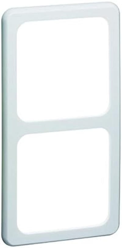 Dubbele Afdekplaat Rechthoekig Wit - Set van 2 WoonAccessoires